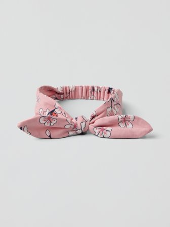 Polarn O. Pyret - Headband with cherry blossom print - S - Childrenswear - pink