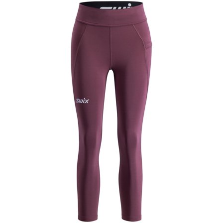 Swix Pace High Waist Cropped Tights W Plum