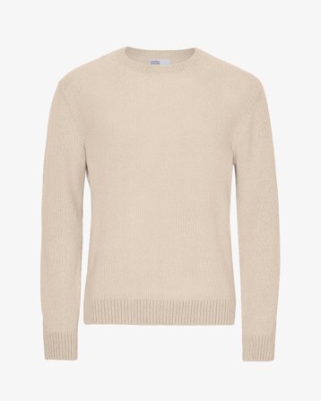 Classic Merino Wool Crew - Ivory White M