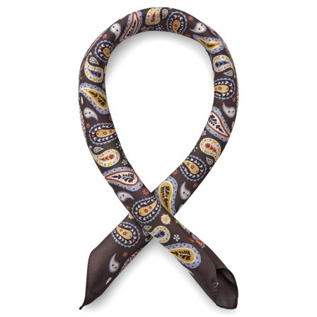 Virtuo | Bordeaux Paisley Silkehalstørklæde til mænd - Tørklæder