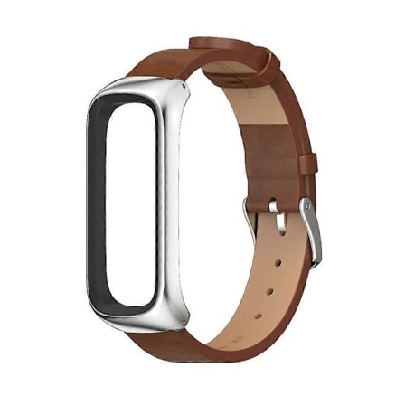 Klockarmband i mikrofiberläder för Samsung Galaxy Fit 2