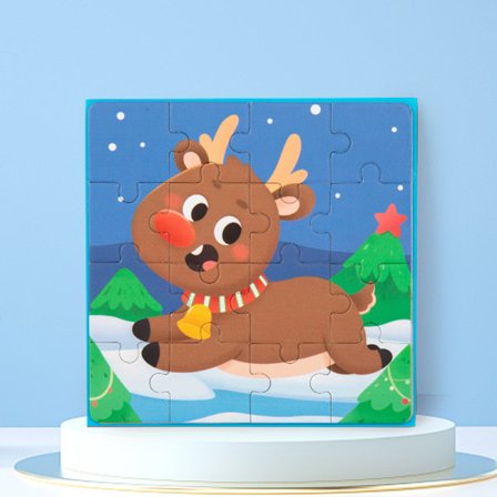 Magnetisk puslespil legetøj til børn – Tidlig læring pædagogisk spil alder 3-6**【Pakke 4】