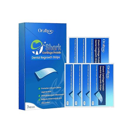 Tannblekingsstrips for tannpleie - Frisk pust, fjerning av flekker og tannstein, C-vitamin og peppermynteekstrakt for en langvarig strålende l