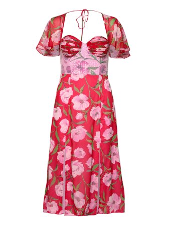 Printed Midi Dress Red ROTATE Birger Christensen