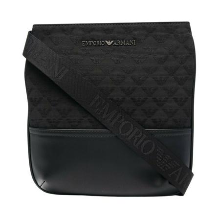 Emporio Armani, Shoulder Bag With Logo Czarny, Mężczyzna, Rozmiar: ONE Size