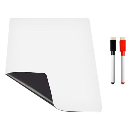 Magnetisk whiteboard med tuscher og whiteboard Flerfarvet