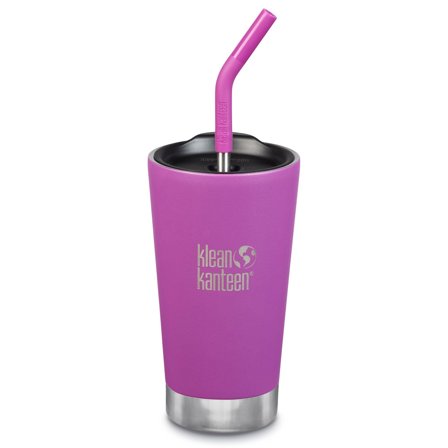 Klean kanteen Termokop med sugerørslåg, 473 ml, berry bright | KitchenOne