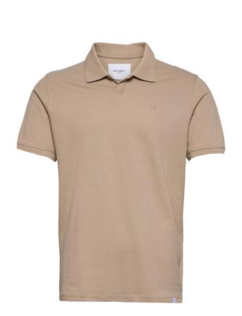 Pique Polo Polos Short-sleeved Beige Les Deux