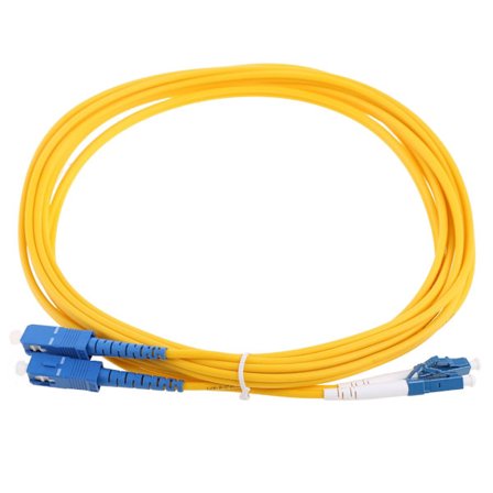 Fiber Patch Cord Jumper Kabel LC-SC LC Till SC Duplex Singlemode Optisk för Nätverk 3 Meter Jumper Kabel