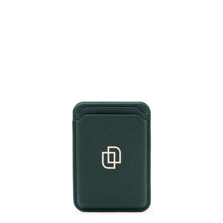 Limitado Green Forest Saffiano Telefon Korthållare - Magsafe Mörkgrön