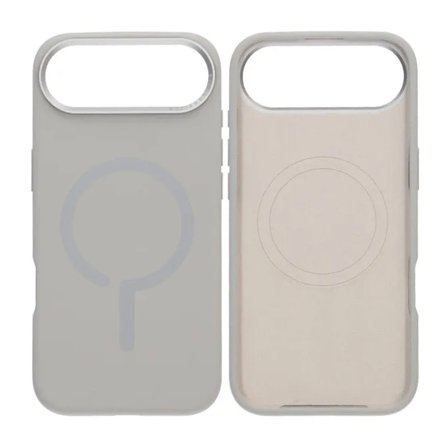 Mobilskal Silikon med Kamera Metallram för iPhone Air - Grå