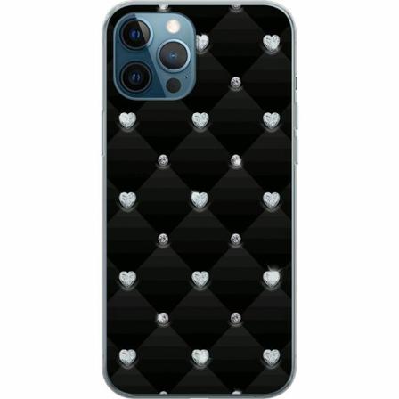 Apple Iphone 12 Pro Genomskinligt Skal Bling Heart