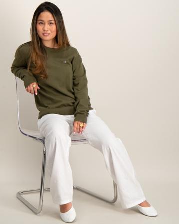 GANT SHIELD CLASSIC COTTON C-NECK Grün Pullover Mädchen - Kidsbrandstore