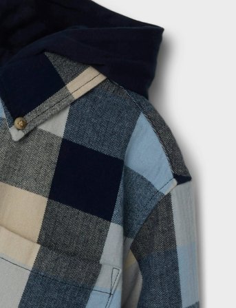 name it Nkmlarry Ls Overshirt Wh - Multi/patterned - 116