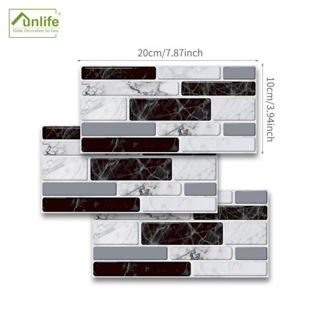 (9 kpl) 3D-seinätarra, 3D-laattatarra, keittiön sisustus