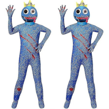 Roblox Regnbue Barn Jumpsuit Maske Fancy Performance Kostyme