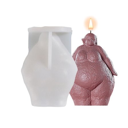 Menneskekrop Silikonform DIY Abstrakt Kropslysform til DIY Sæbe Keramik Epoxyharpiks