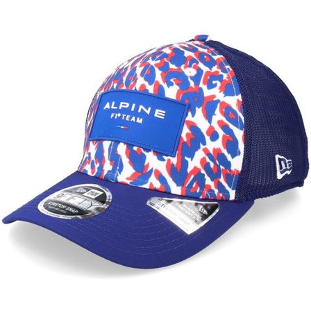 New Era - Motor Blå trucker Keps - Alpine F1 British GP 9FIFTY Stretch Snap Navy Trucker @ Hatstore