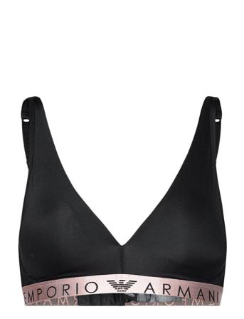 Padded Bralette Bra Lingerie Bras & Tops Soft Bras Triangle Bras Svart Emporio Armani