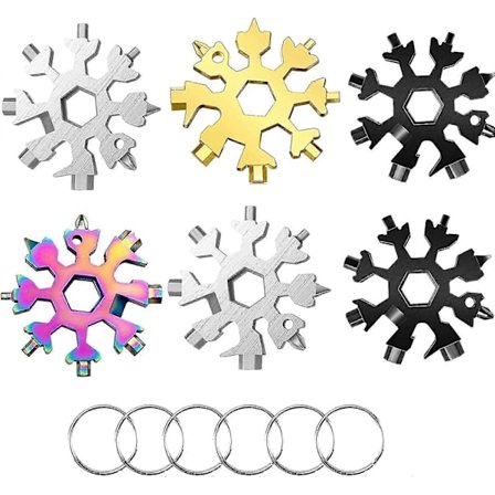 Pcs Snefnug Værktøj 18-i-1 Rustfrit Stål Multifunktionelt Værktøj, Rustfrit Stål Snefnug Nøgle, Mænds Gave, Til Daglig Rejse Eventyr Daglige Værktøjer