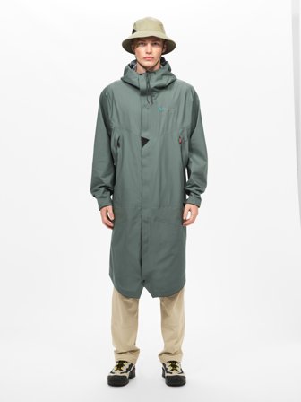 Klättermusen - Syr Hood Parka Unisex - Teal Grey - L