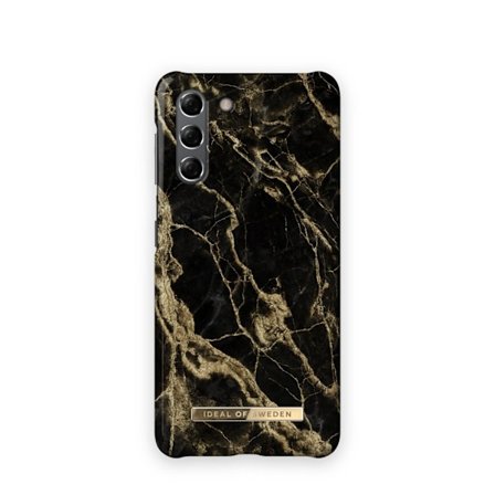 Printed Case Galaxy S21 Golden Smoke Marble
