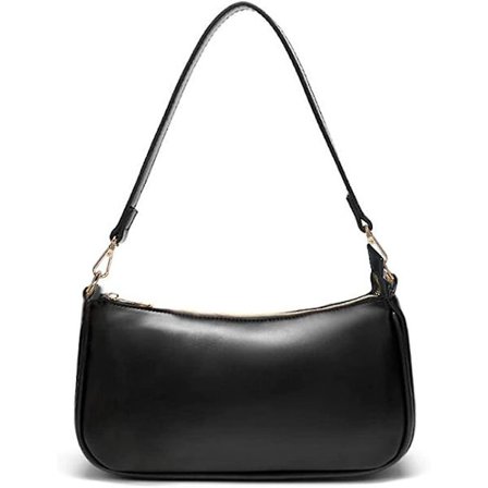 Olkalaukku naisille, retro, vegaaninahkaa, klassinen clutch-laukku, vetoketjullinen