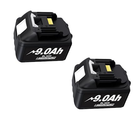 18V-batteri, 9,0Ah kapacitet, smart teknik,2 batteri 9.0Ah