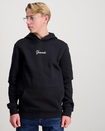 ONLY & SONS JUNIOR OSJHANS LIFE LS REG HOODIE SWT Svart Tröjor Kille - Kids Brand Store