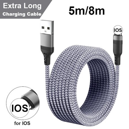 Ekstra lang 5M iPhone kabel