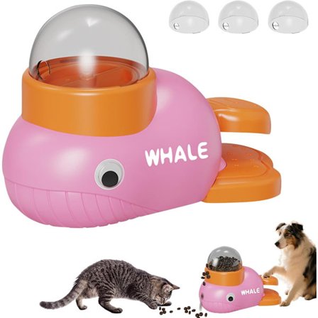 Andeformet Hund Slow Feeder Legetøj Til Kæledyrsfoderdispenser, Katte Interaktion Godbidder Feeder Legetøj til Katte & Små Hunde, 