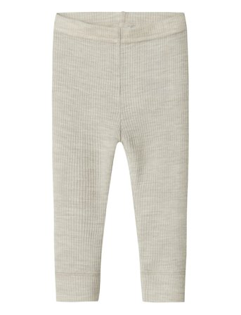 Nbnwax Wool Rib Legging Noos Cream Name It