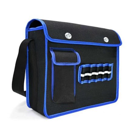 Elektriker Værktøjstaske Fortykket Lærred Stor Kapacitet Opbevaringspose Multifunktionel Reparationsværktøjsorganisator AXG