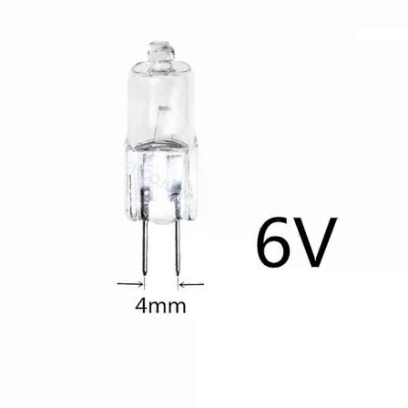 5 st Mikroskop glödlampa G4 6V 20W G4 6V 35W Instrumentlampa G4 6V 10W 6V G4 15W G4 6V 30W G4 25W 6V G4 6V halogenlampa G4 6V-WELLNGS