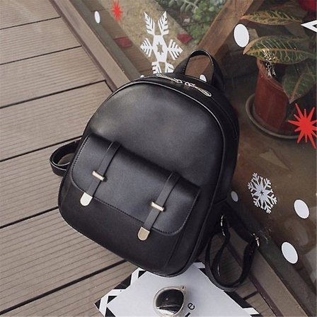 Komposittveske PU-lær Ryggsekk Kvinner 3 stk Bokstav Nøkkelveske