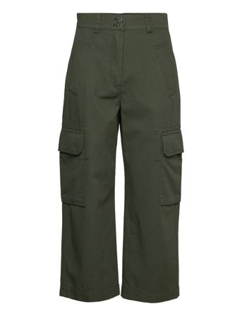 Pineta Trousers Cargo Pants Vihreä Weekend Max Mara