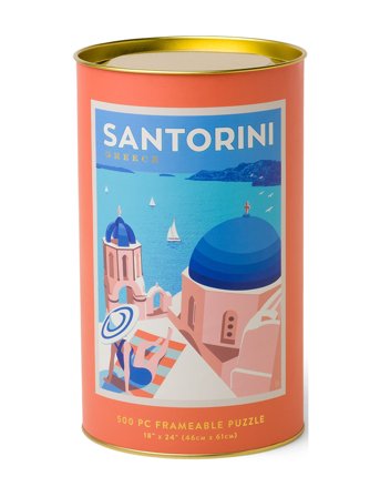 Puzzle World Travel Santorini Patterned DesignWorks Inc