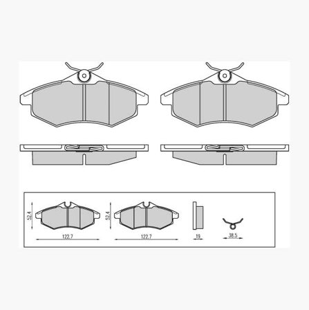 Bromsbelägg - Biltema
