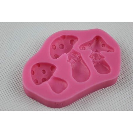 Svamp Silikonform för Fe-trädgårdstårta Dekoration Glasyr