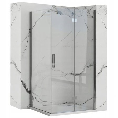 Duschhörna REA Molier Krom 80x80