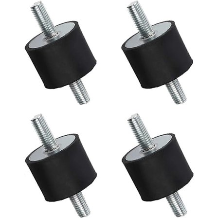 4 stk. M10 Vibrationsdæmper Anti-Vibration, Gummiisolator Monteringsdæmper til Luftkompressorpumpe 40 * 30 til Sejlbådsspoler