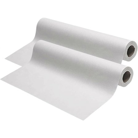 Undersøkelsesbenkpapir - 18''x125 Engangs Standard Hvit Krepp - Papirruller for