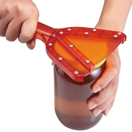 Krukkeåbner til svage hænder og gigt, lette twist-flaskelåg, unik køkkengadget, perfekt krukkeåbner til seniorer