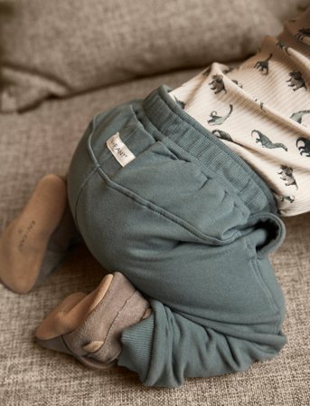 En Fant Body Ls Rib Aop - Cream - 80