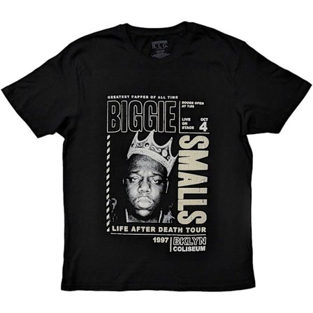 Biggie Smalls Unisex Vuxen Life After Death Tour Bomulls T-shirt