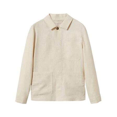 Mango - Sommarjackor - Beige - Herr - Storlek: S, Herr, Storlek: S