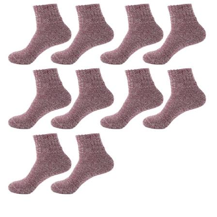 Kvinder Uld Sokker Tykke Strik Vintage Vinter Varme Hyggelige Crew Style 3 KLB