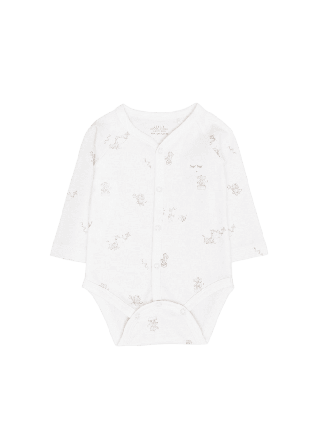 Livly Celebration Parade Full Snap Body Nyfödd stl. 44-68 Unisex Vit 62/68