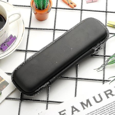 Pennal Svart Eva Hård Skal Bærbar Penn Ballpoint Veske Oppbevaringsboks Kontorrekvisita