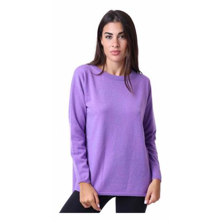 Maliparmi Round-neck Strik Lilla, Dame Striktrøjer